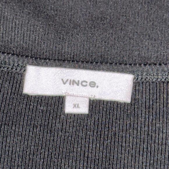 VINCE Women’s Elbow Sleeve Crew Neck T-Shirt in Black-Size X-Large - Picture 10 of 12